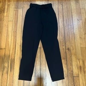 lululemon keep moving stretch high rise pant 7/8 | size 2 | black